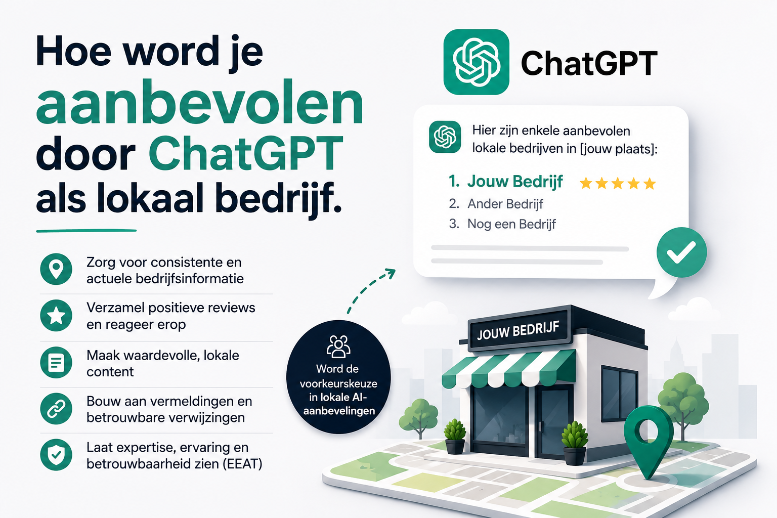 Hoe word je aanbevolen door ChatGPT als lokaal bedrijf
