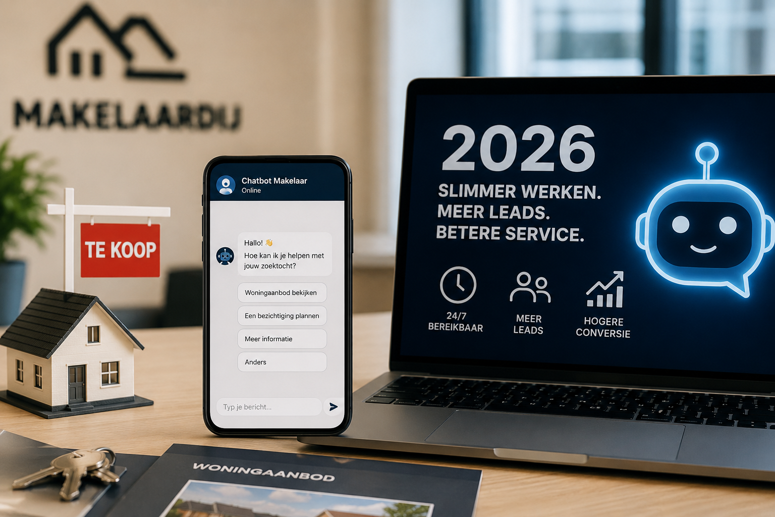 Waarom elke makelaar in 2026 een chatbot nodig heeft